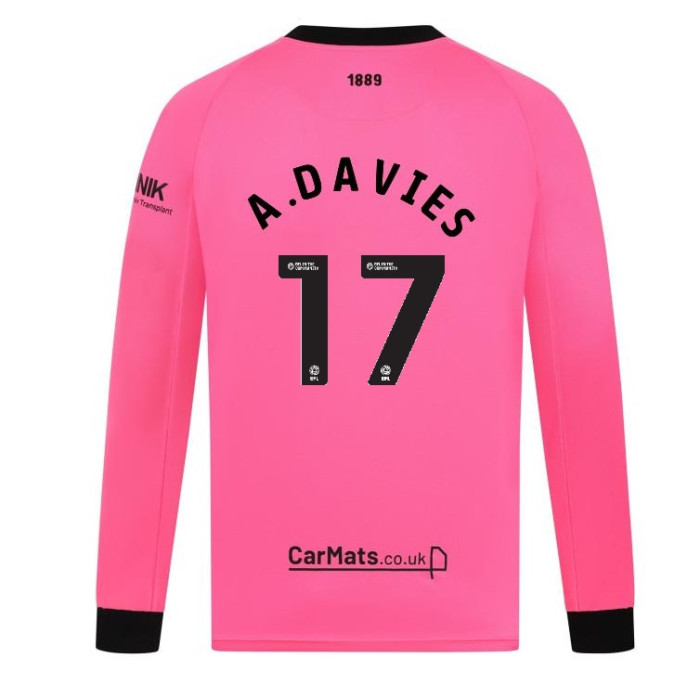 adult gk pink ls shirt 2425 – 17 a.davies | Sheffield United Kits Collection