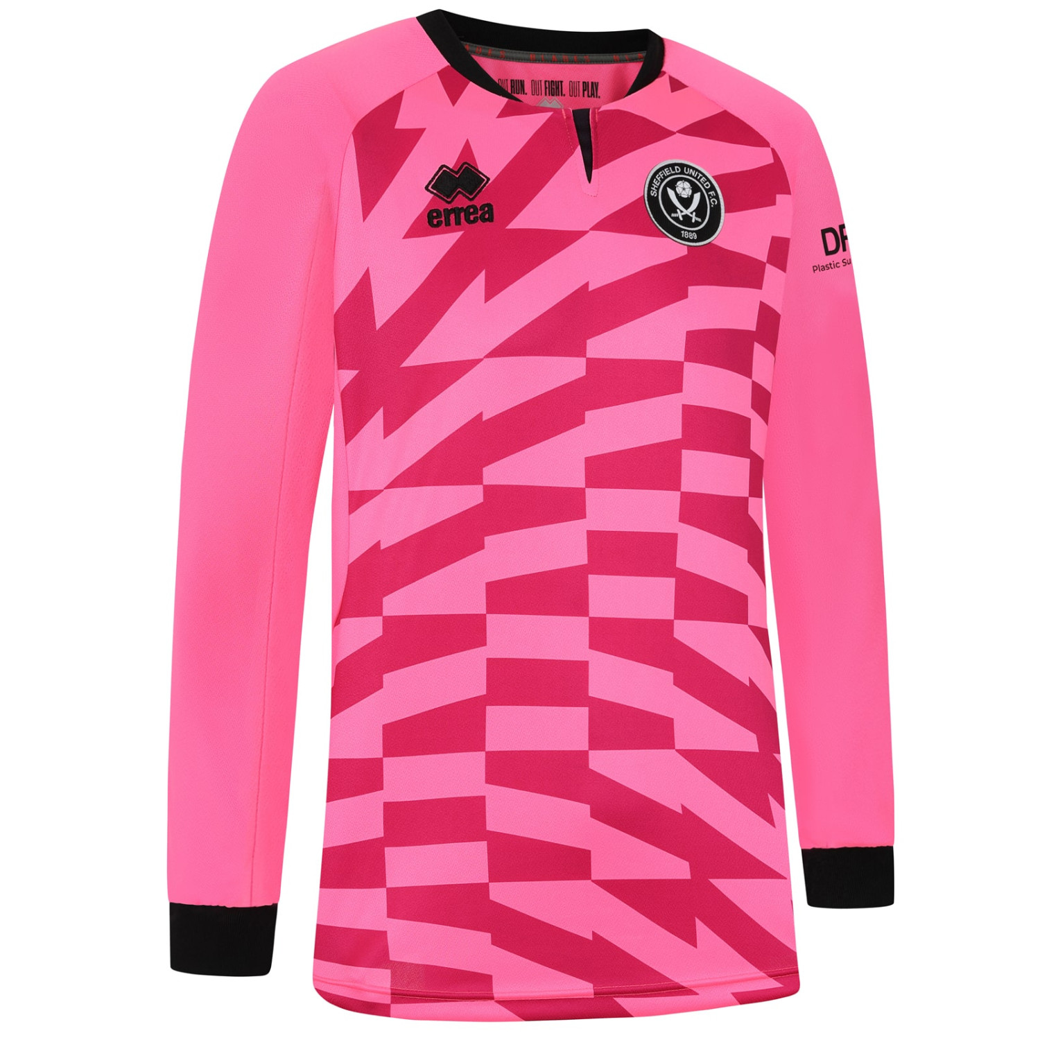 adult gk pink ls shirt 2425 with custom printing | Sheffield United Kits Collection