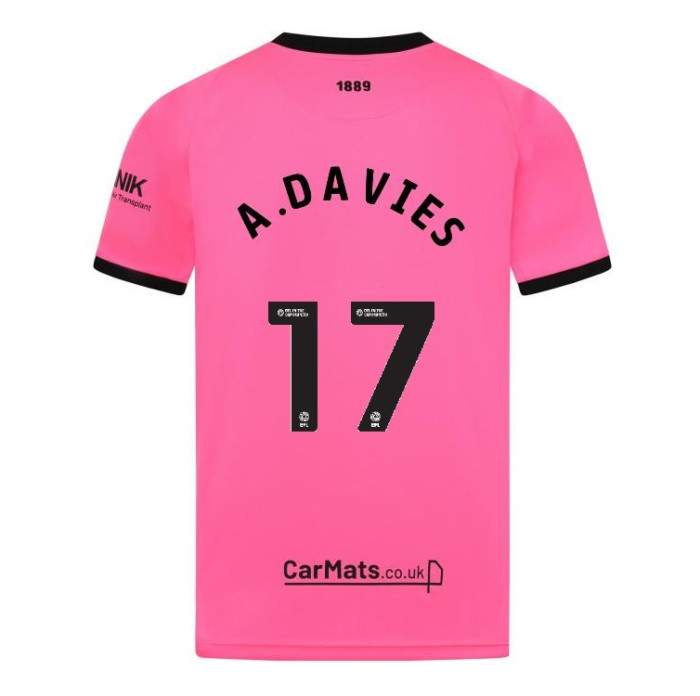 adult gk pink ss shirt 2425 – 17 a.davies | Sheffield United Kits Collection