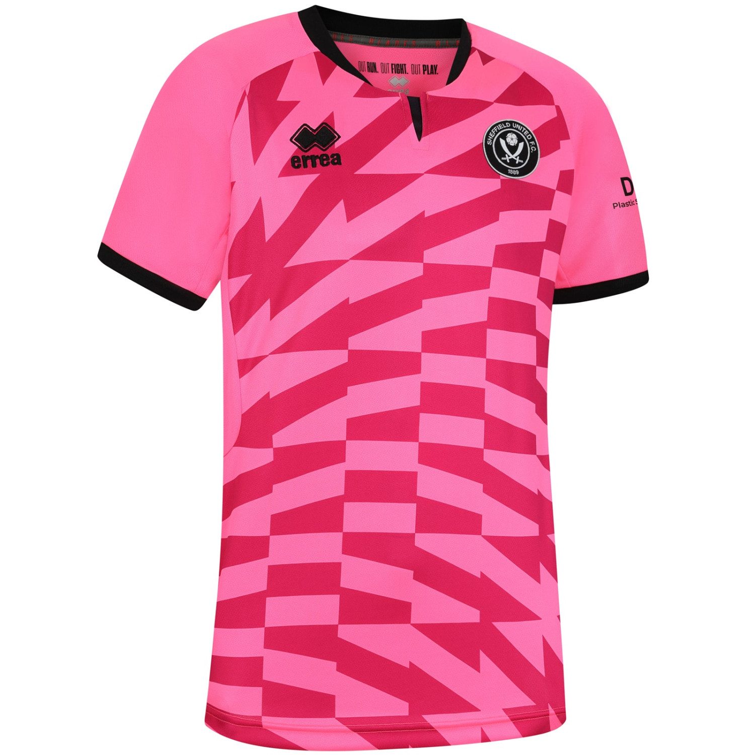 adult gk pink ss shirt 2425 with custom printing | Sheffield United Kits Collection