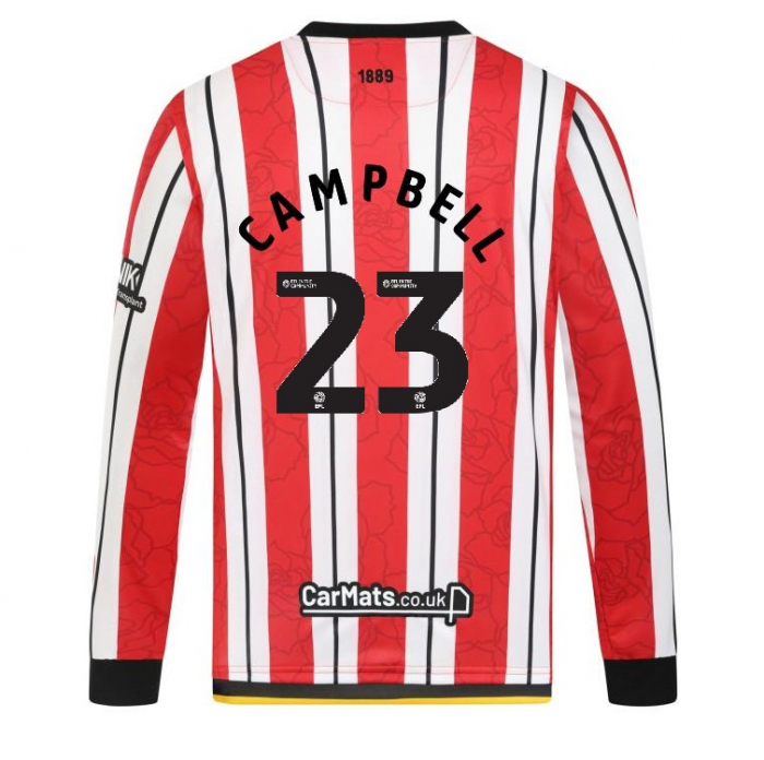 adult home shirt ls 2425 – 23 campbell | Sheffield United Kits Collection