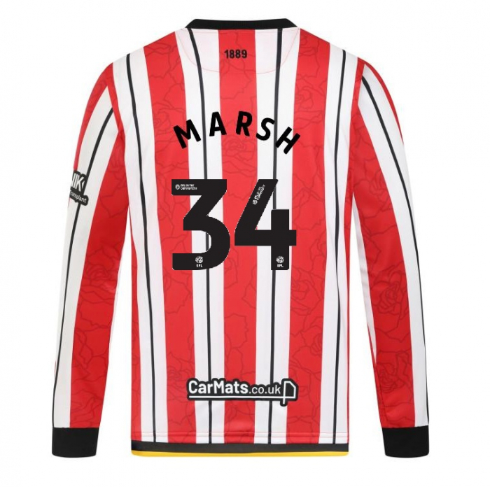 adult home shirt ls 2425 – 34 marsh | Sheffield United Kits Collection