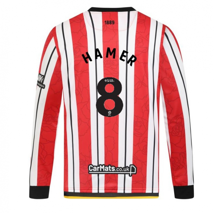 adult home shirt ls 2425 – 8 hamer | Sheffield United Kits Collection