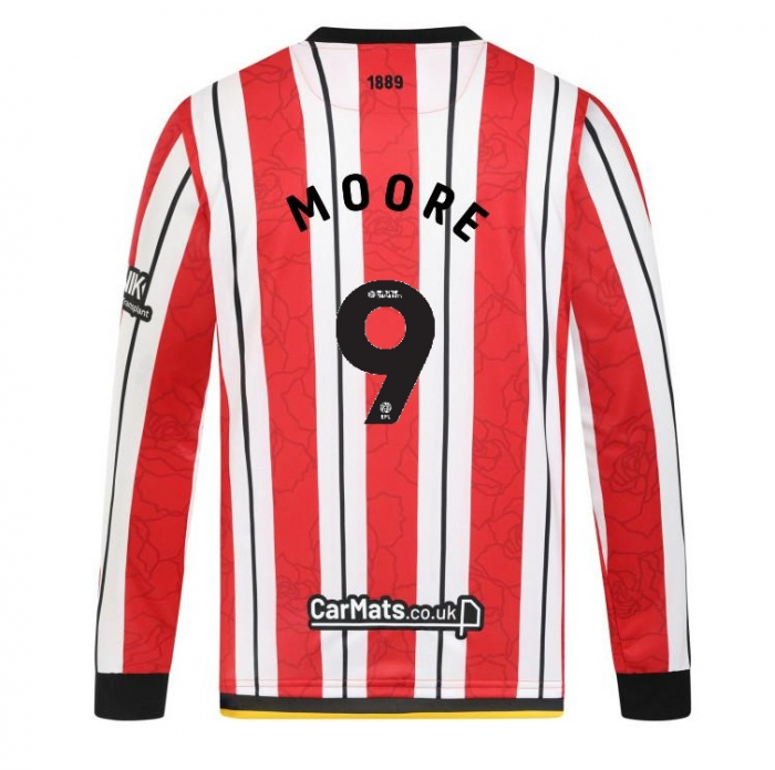 adult home shirt ls 2425 – 9 moore | Sheffield United Kits Collection