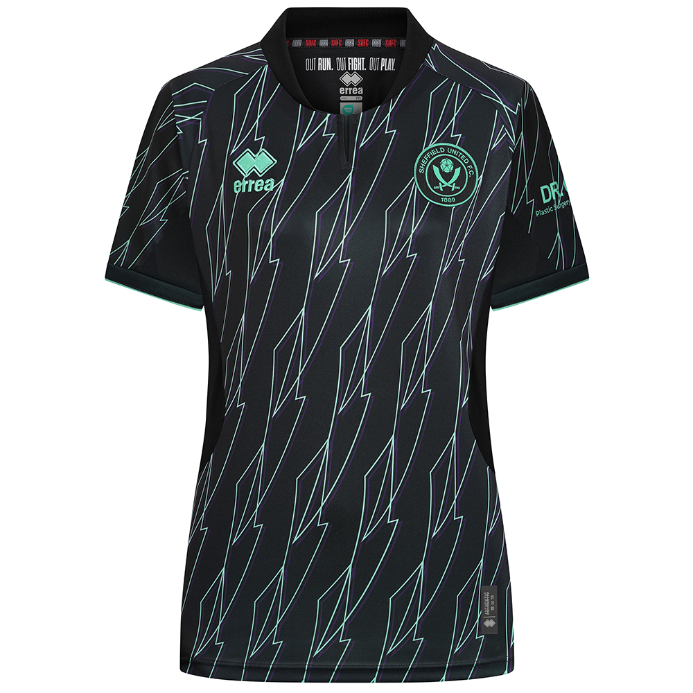 adult women fit away shirt ss 2425 with custom printing | Sheffield United Kits Collection