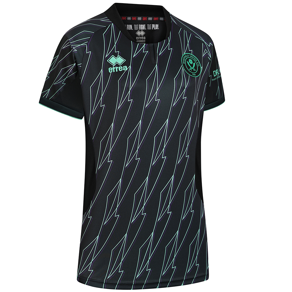 adult women fit away shirt ss 2425 with custom printing | Sheffield United Kits Collection