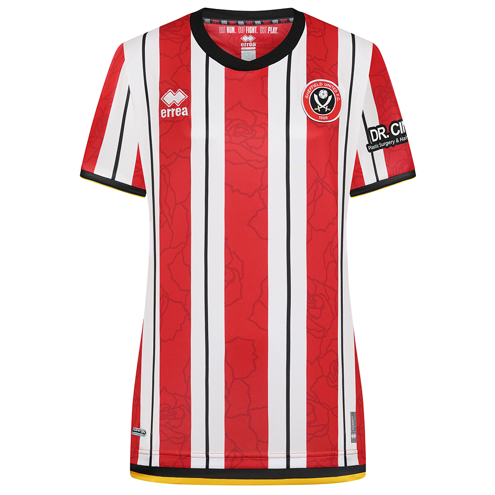 adult women fit home shirt ss 2425 with custom printing | Sheffield United Kits Collection