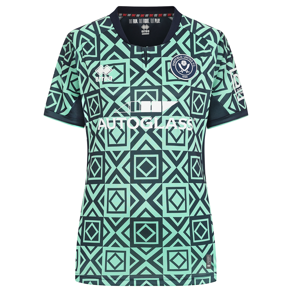adult women fit women away shirt ss 2425 with custom printing | Sheffield United Kits Collection