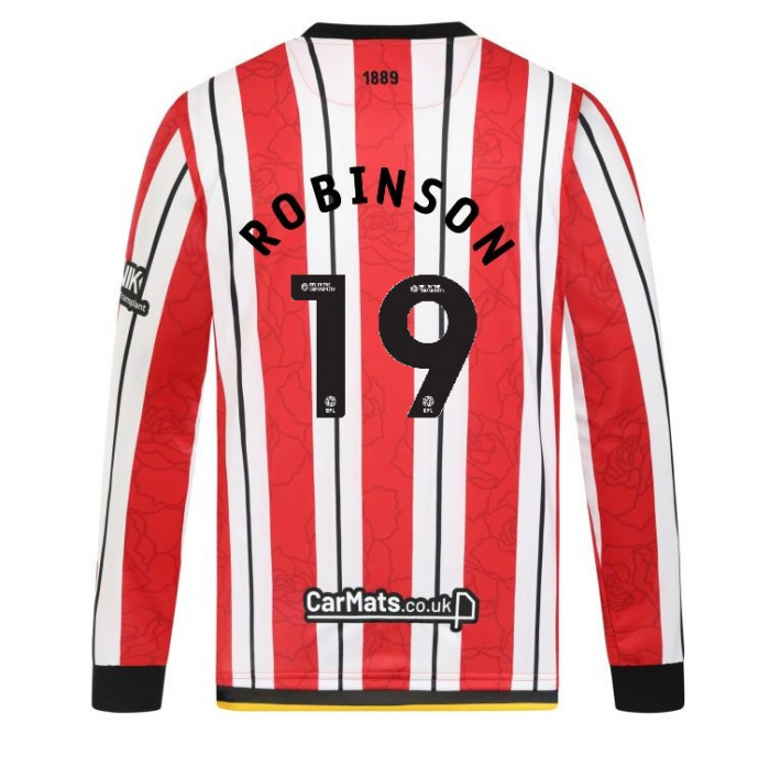 junior home shirt ls 2425 – 19 robinson | Sheffield United Kits Collection