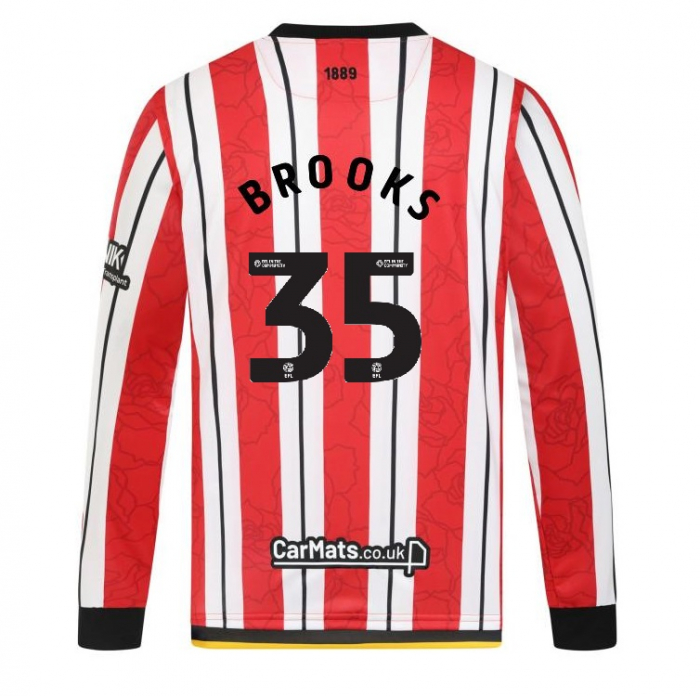 junior home shirt ls 2425 – 35 brooks | Sheffield United Kits Collection