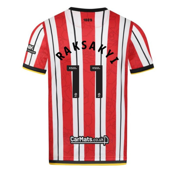 junior home shirt ss 2425 – 11 raksakyi | Sheffield United Kits Collection