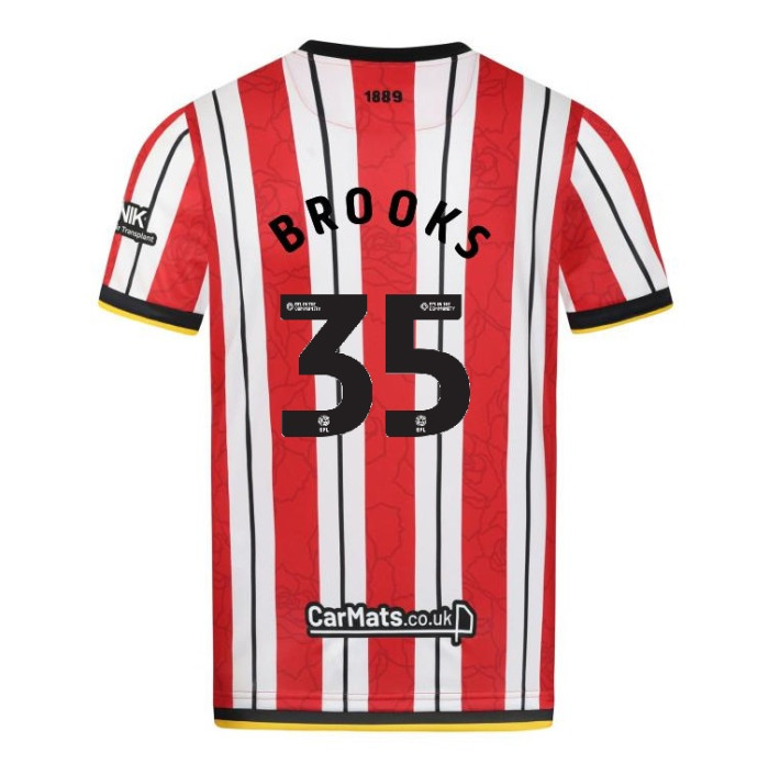 junior home shirt ss 2425 – 35 brooks | Sheffield United Kits Collection