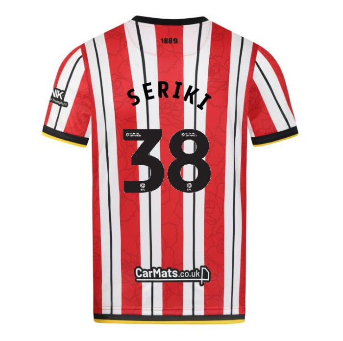 junior home shirt ss 2425 – 38 seriki | Sheffield United Kits Collection