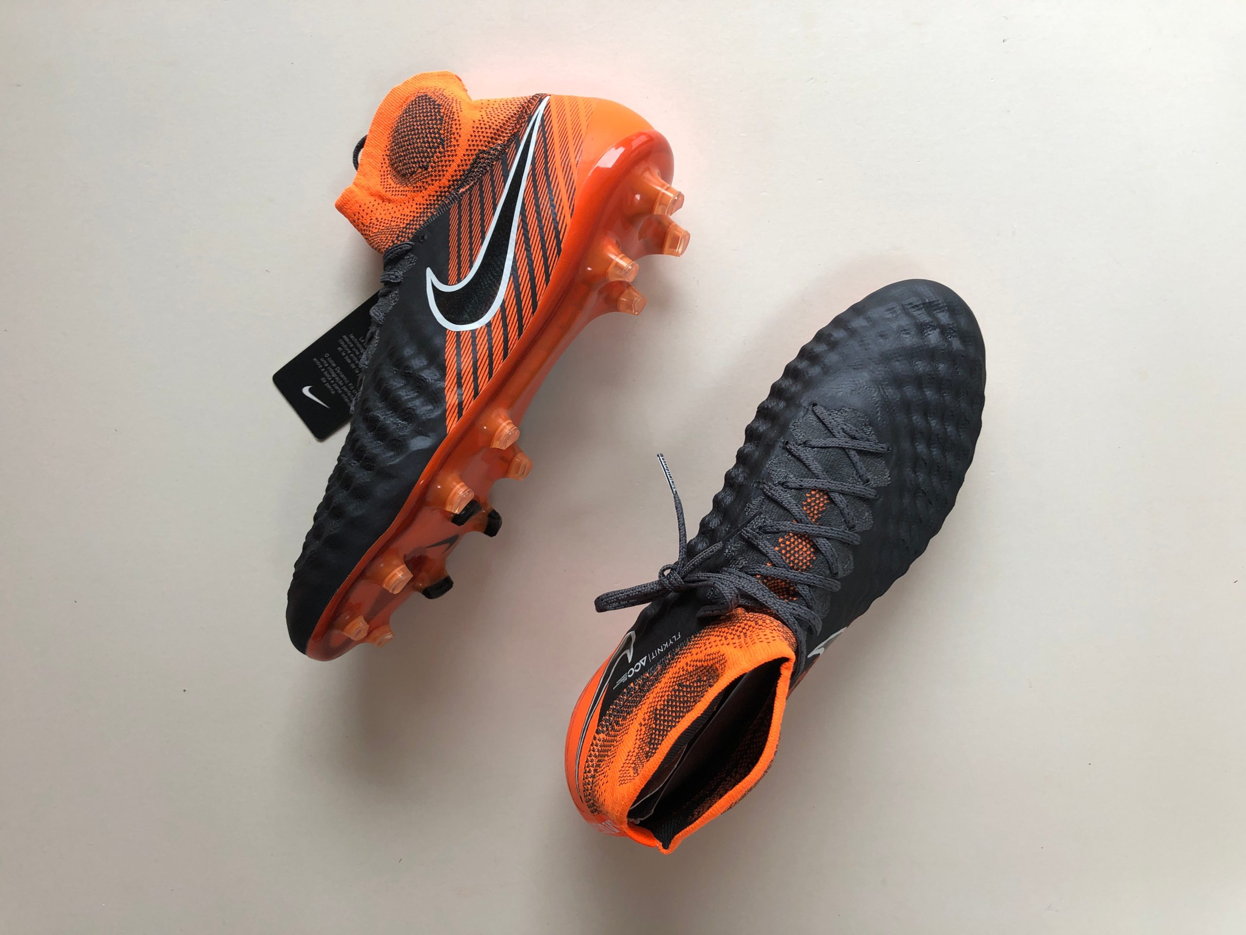 nike magista obra ii elite df fg fast af dark grey  black  orange | Sheffield United Kits Collection