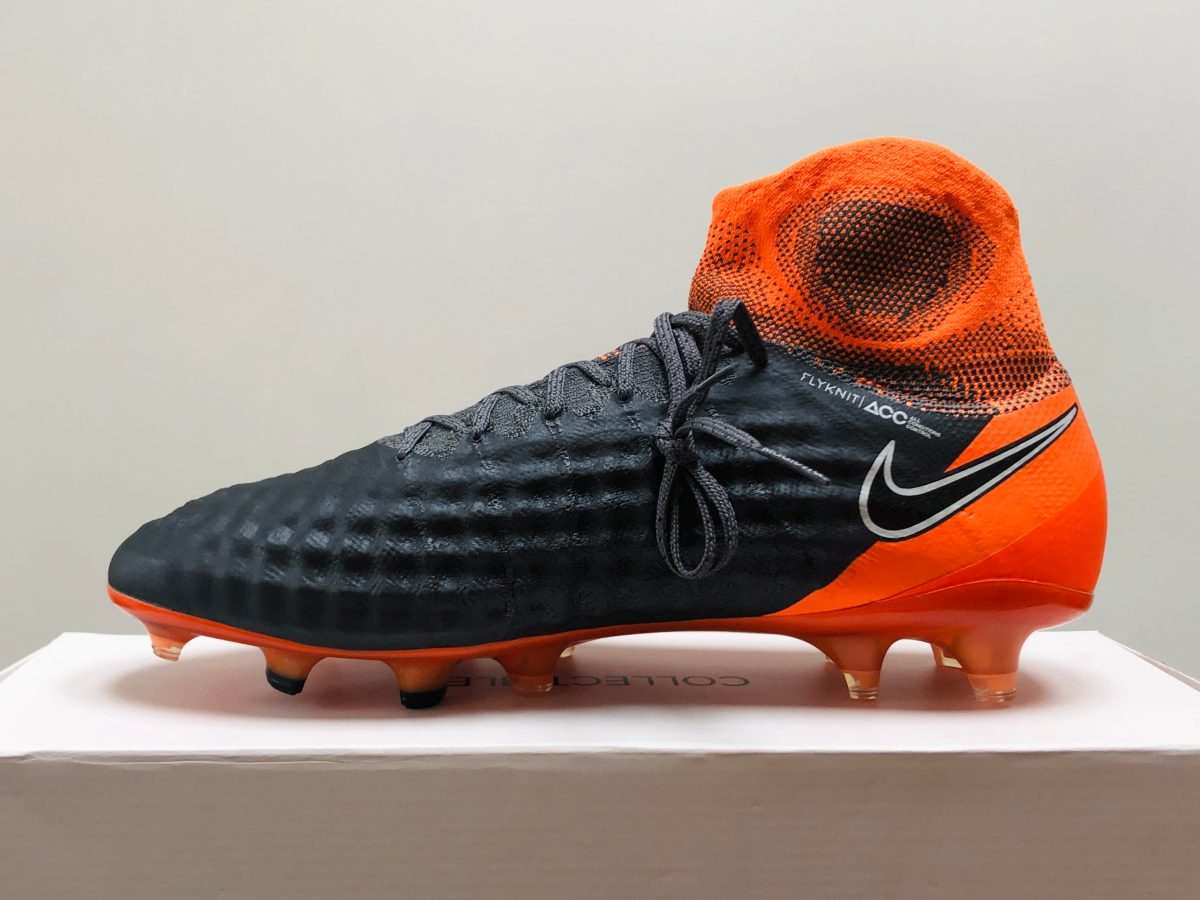 nike magista obra ii elite df fg fast af dark grey  black  orange | Sheffield United Kits Collection