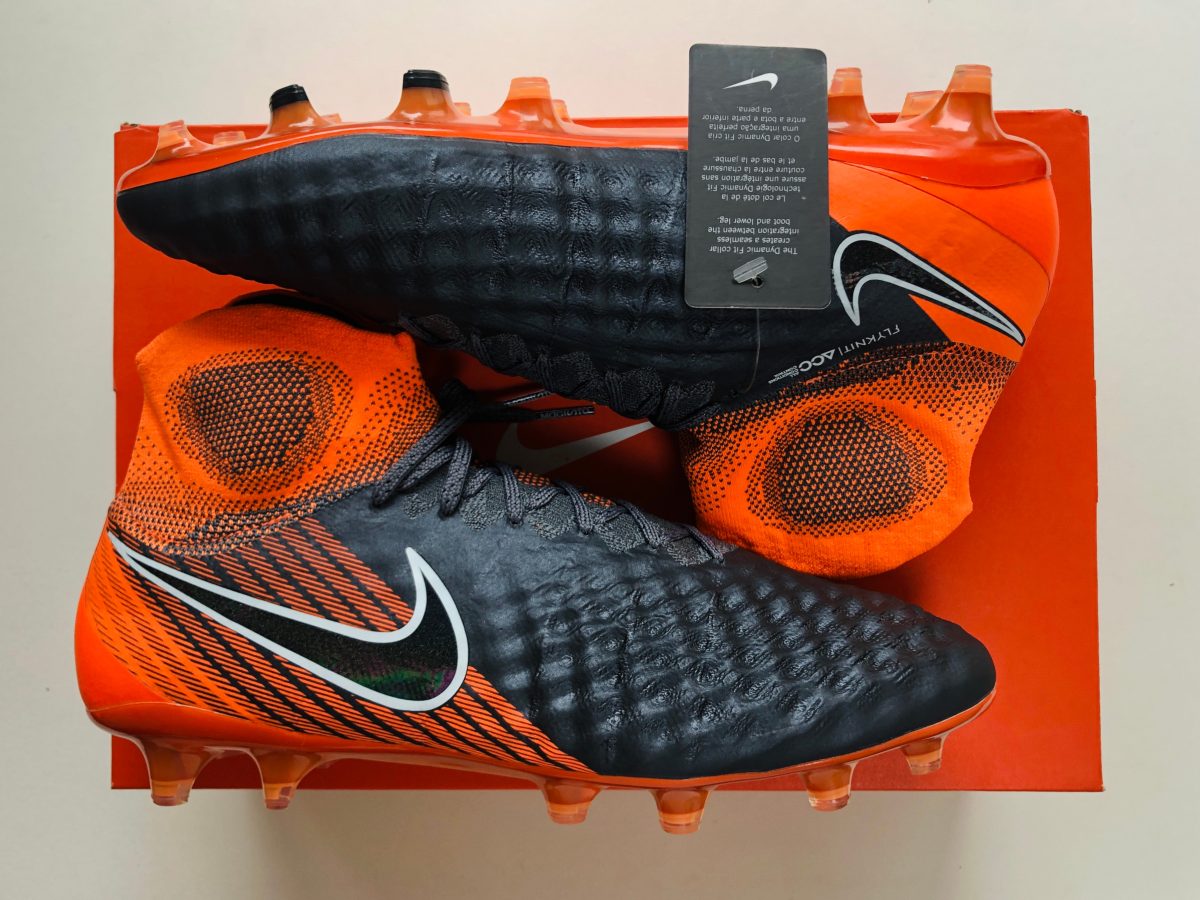 nike magista obra ii elite df fg fast af dark grey  black  orange | Sheffield United Kits Collection