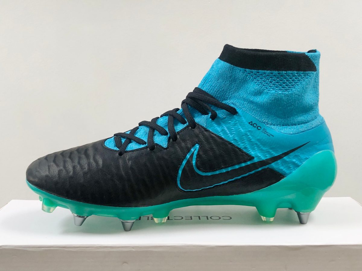 nike magista obra tech craft leather – black  turquoise blue sg pro | Sheffield United Kits Collection