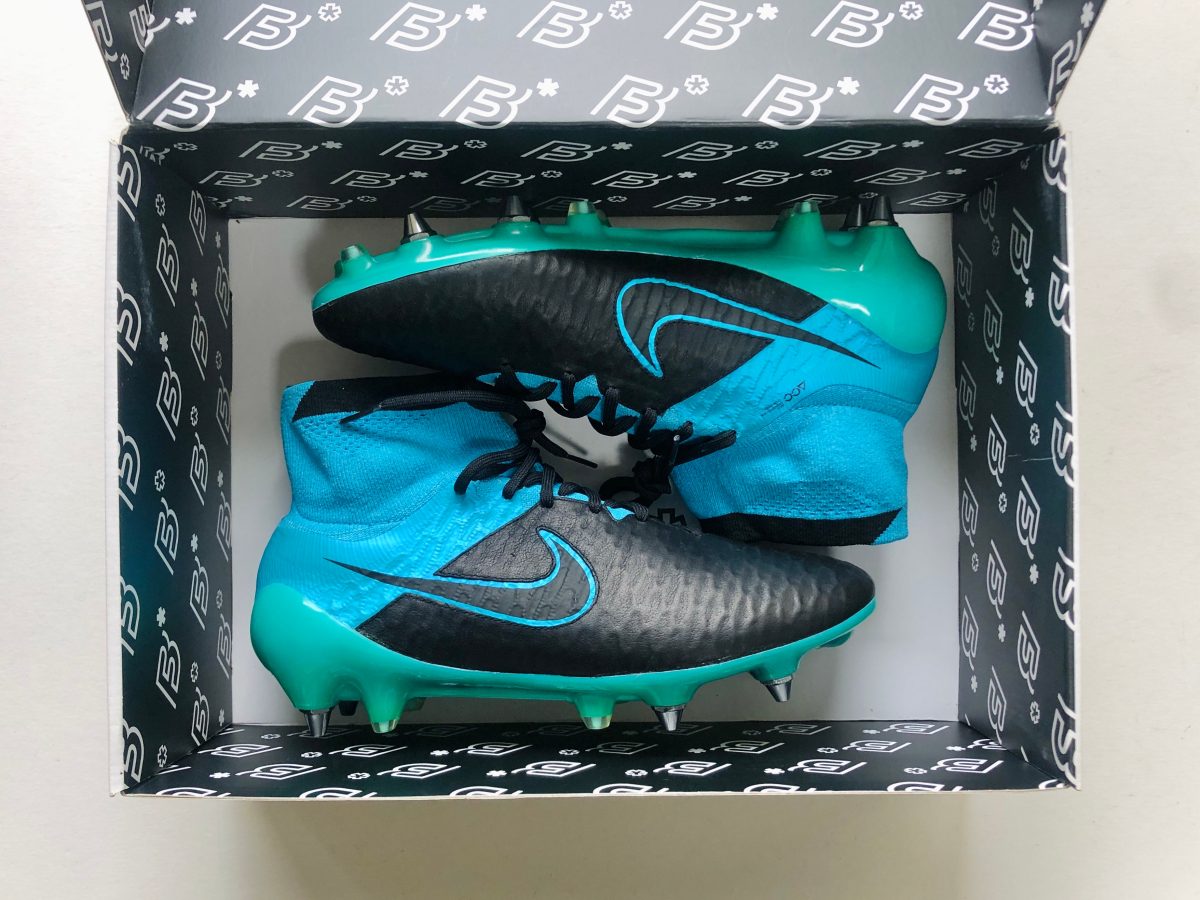 nike magista obra tech craft leather – black  turquoise blue sg pro | Sheffield United Kits Collection