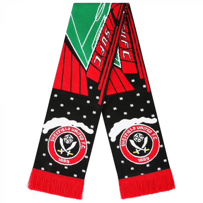 xmas-stadium-scarf-tlb00029 | Sheffield United Kits Collection